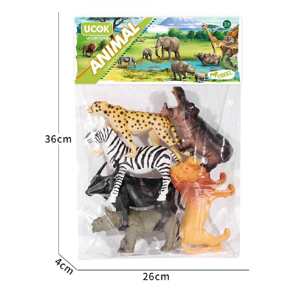 Wild Animals Safari Figurines Playset